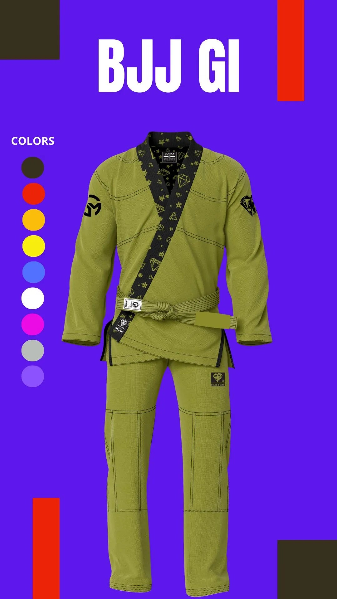 Lightweight BJJ Gi with reinforced stitching for competition and daily practice.