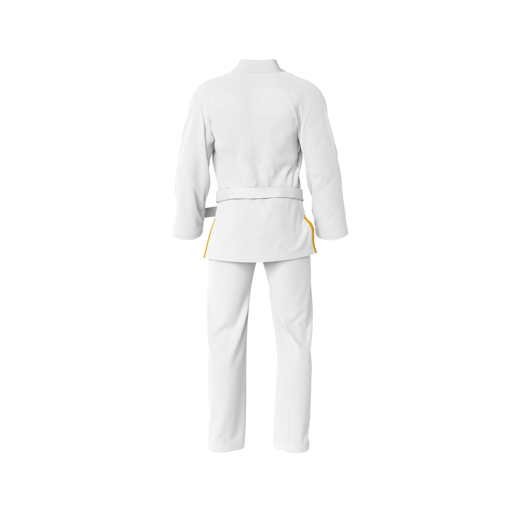 White Ambitious BJJ GI - Sublimation Brazilian Jiu Jitsu Gi - Premium Elite Series