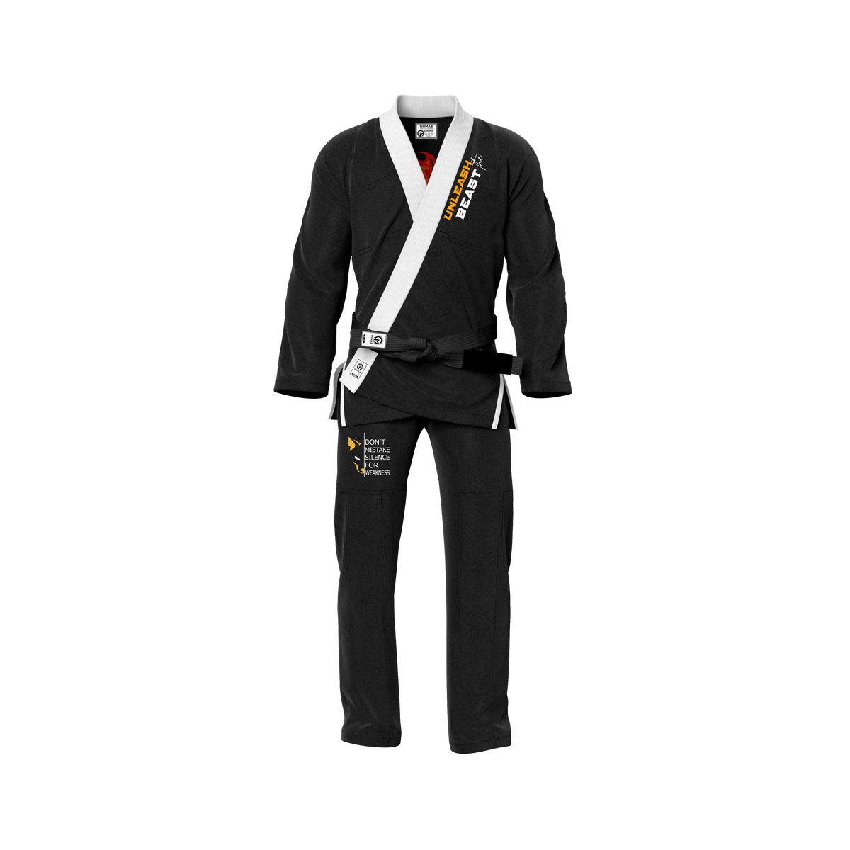 Beast Wolf Sublimation Black Brazilian Jiu Jitsu Gi - Premium Elite Series (BJJ GI)