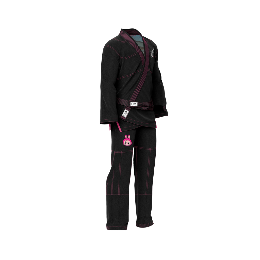 Labubu IBJJF Approved BJJ Gi – durable black gi trusted by martial arts athletes