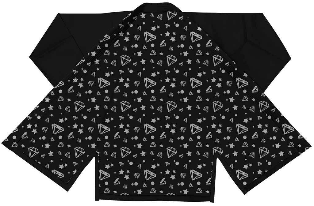Ultralight black BJJ gi worn by athlete during travel training session