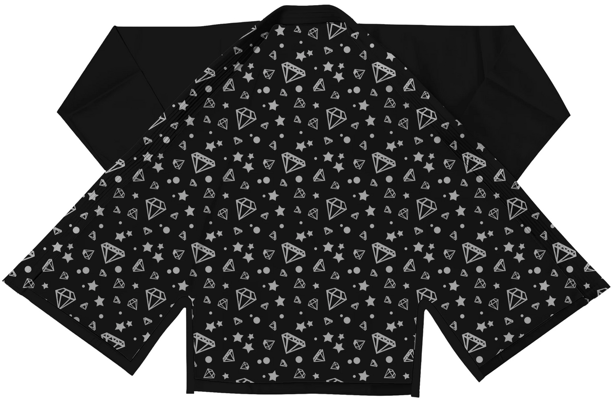 Ultralight black BJJ gi worn by athlete during travel training session