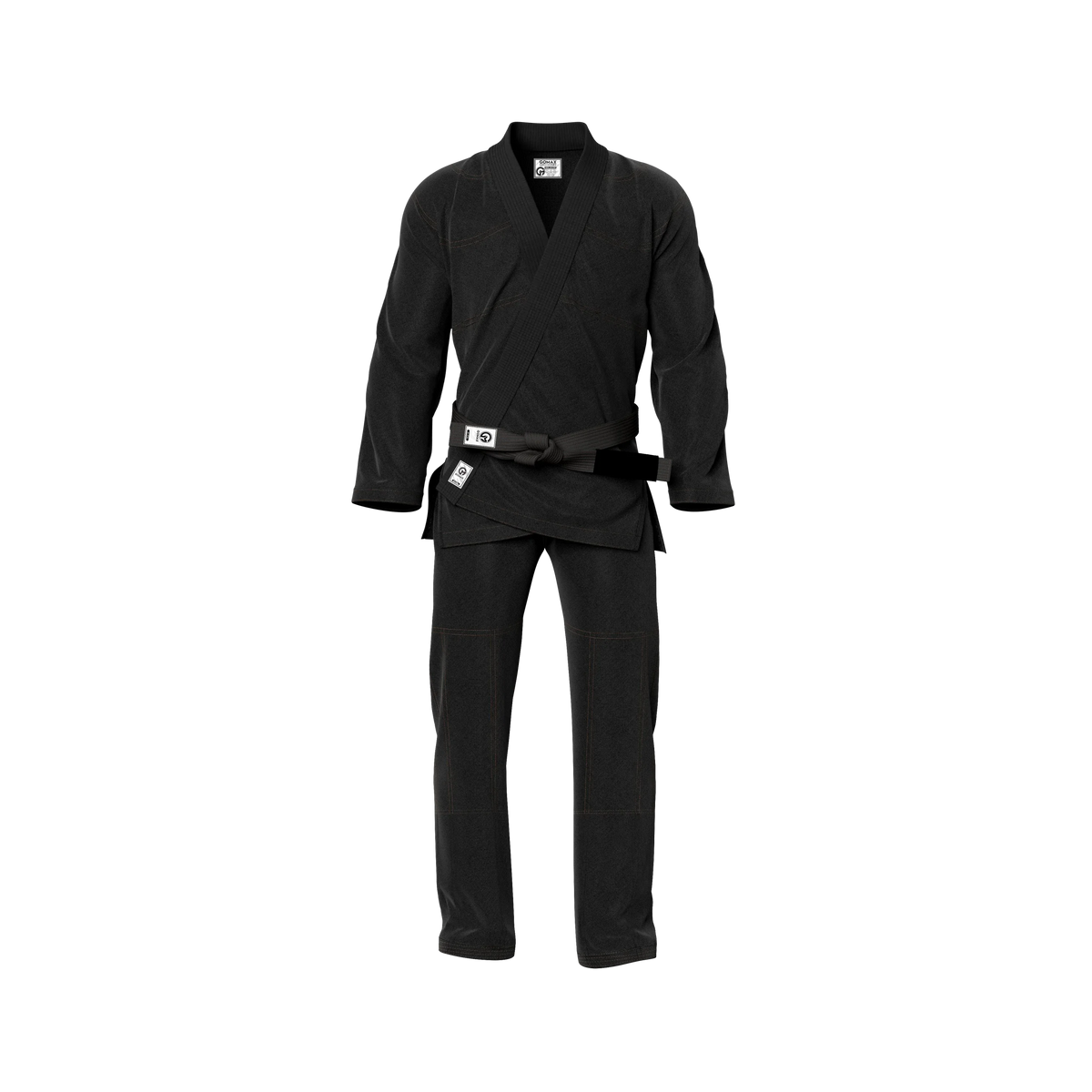 Black gi for first-time buyers worn by white belt during intro session