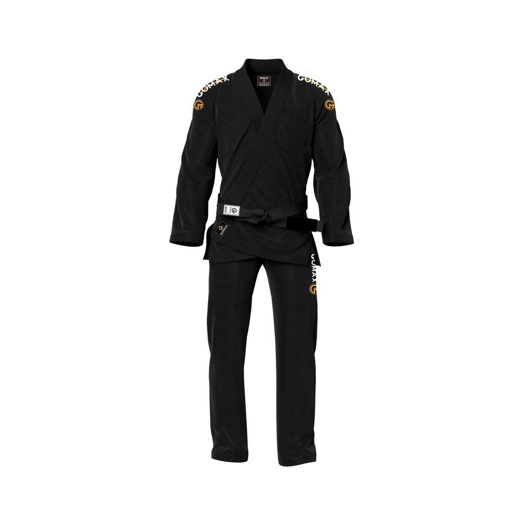 Black IBJJF Approved Gi – Competition Legal Jiu Jitsu for Men & Women-Front