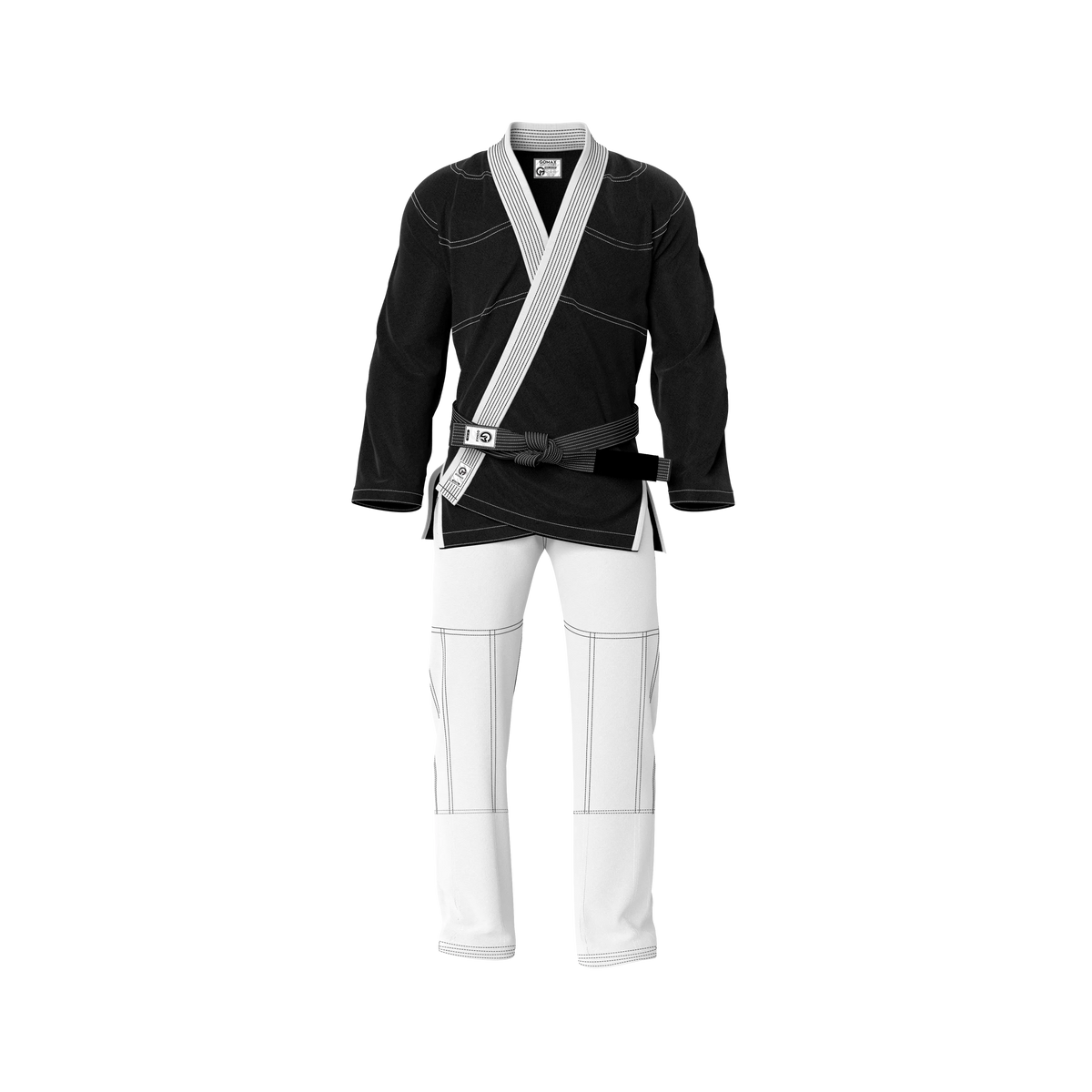 Black/White BJJ Gi - Brazilian Jiu Jitsu Gi Core Series - G3