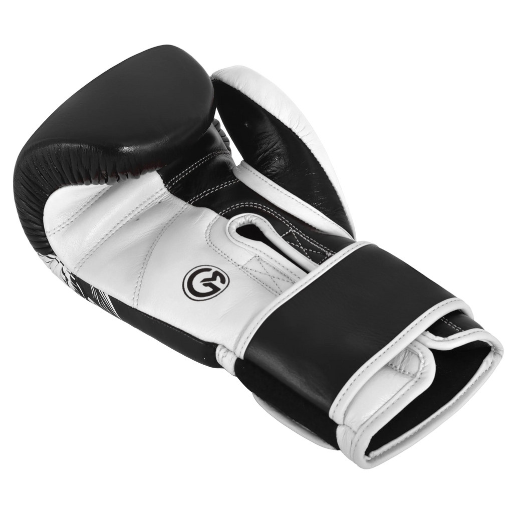 Professional boxing glove Skull edition Silver/Black