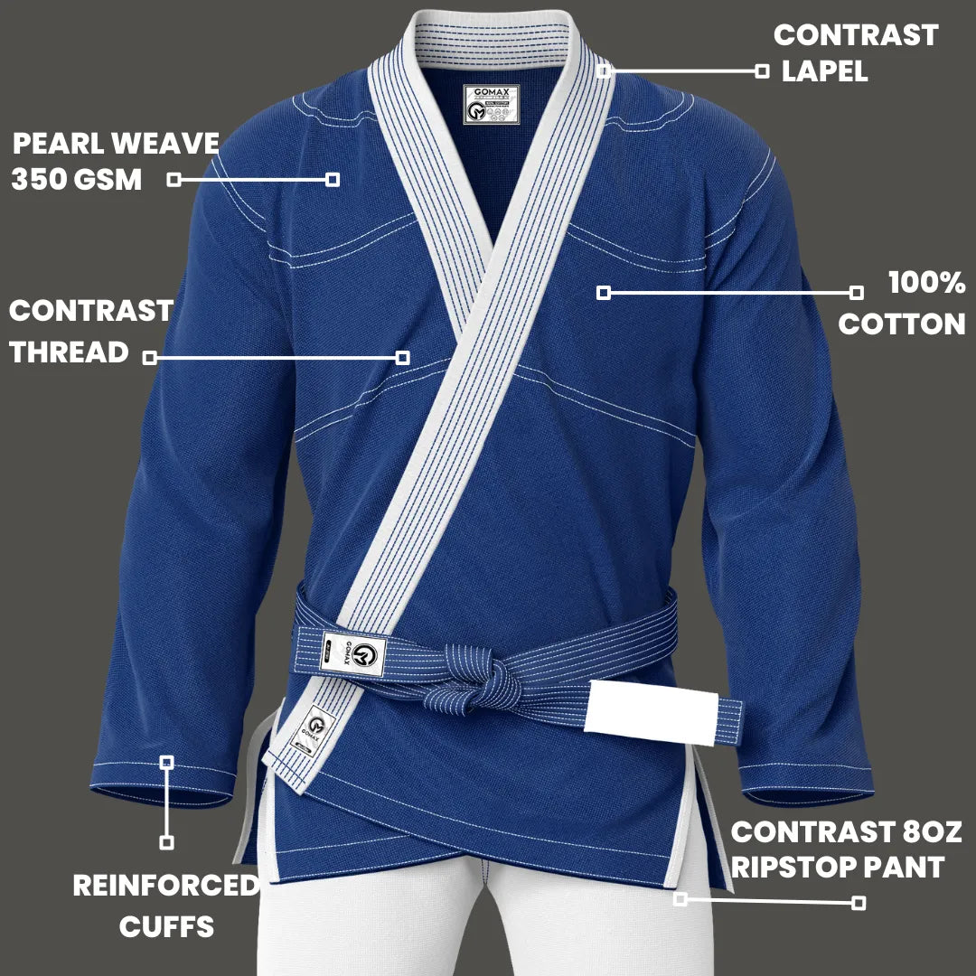 Blue/White BJJ Gi - Brazilian Jiu Jitsu Gi Core Series - G3