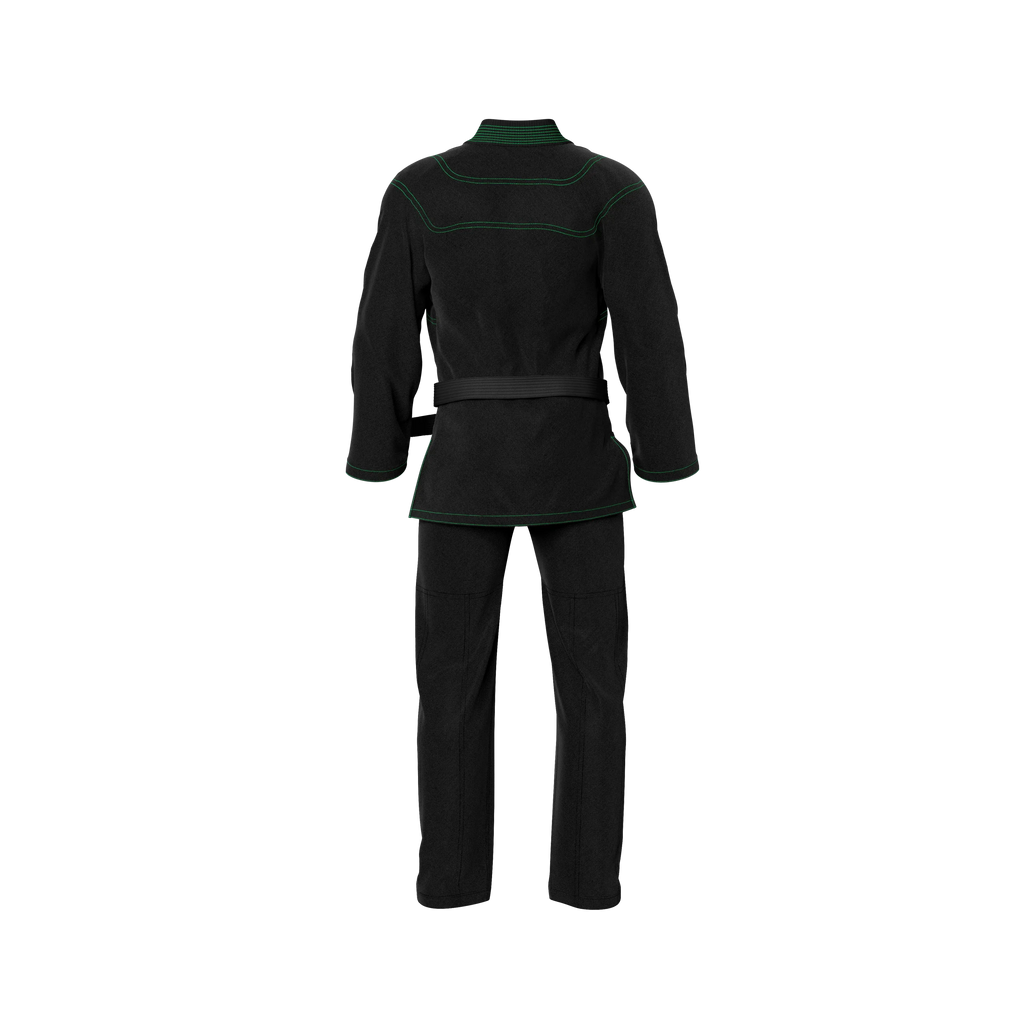 Brazil Black Sublimation Brazilian Jiu Jitsu Gi - Patriotic Series - Flagwave (BJJ GI)
