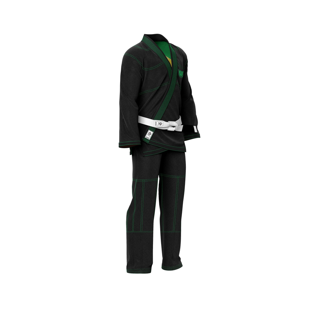 Brazil Black Sublimation Brazilian Jiu Jitsu Gi - Patriotic Series - Flagwave (BJJ GI)