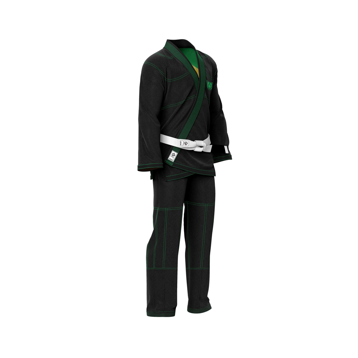 Brazil Black Sublimation Brazilian Jiu Jitsu Gi - Patriotic Series - Flagwave (BJJ GI)