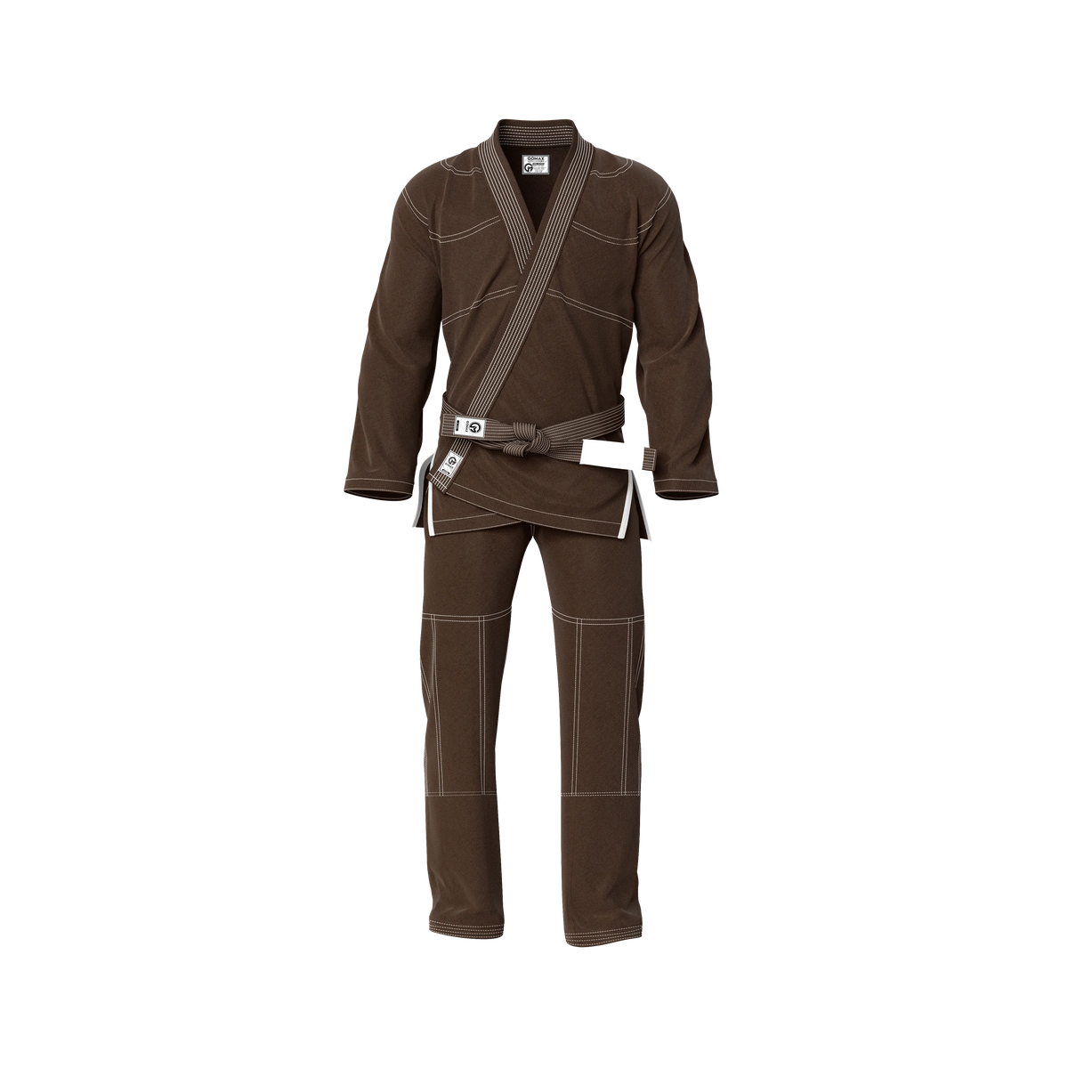 Lightweight Brown Jiu Jitsu Gi with pearl weave