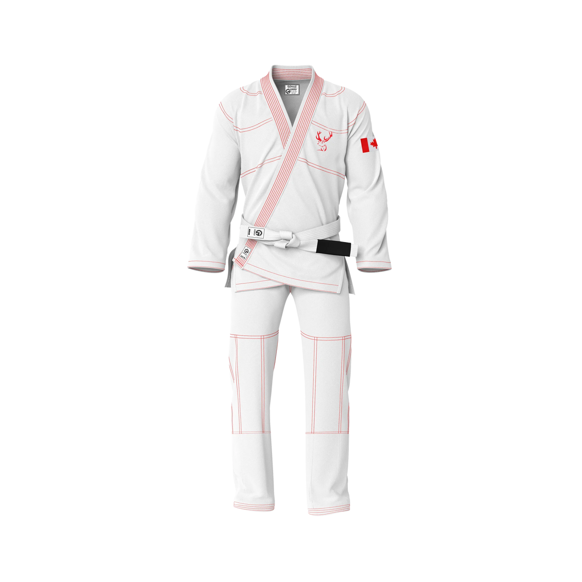 Canada White Sublimation Brazilian Jiu Jitsu Gi - Patriotic Series - Flagwave (BJJ GI)