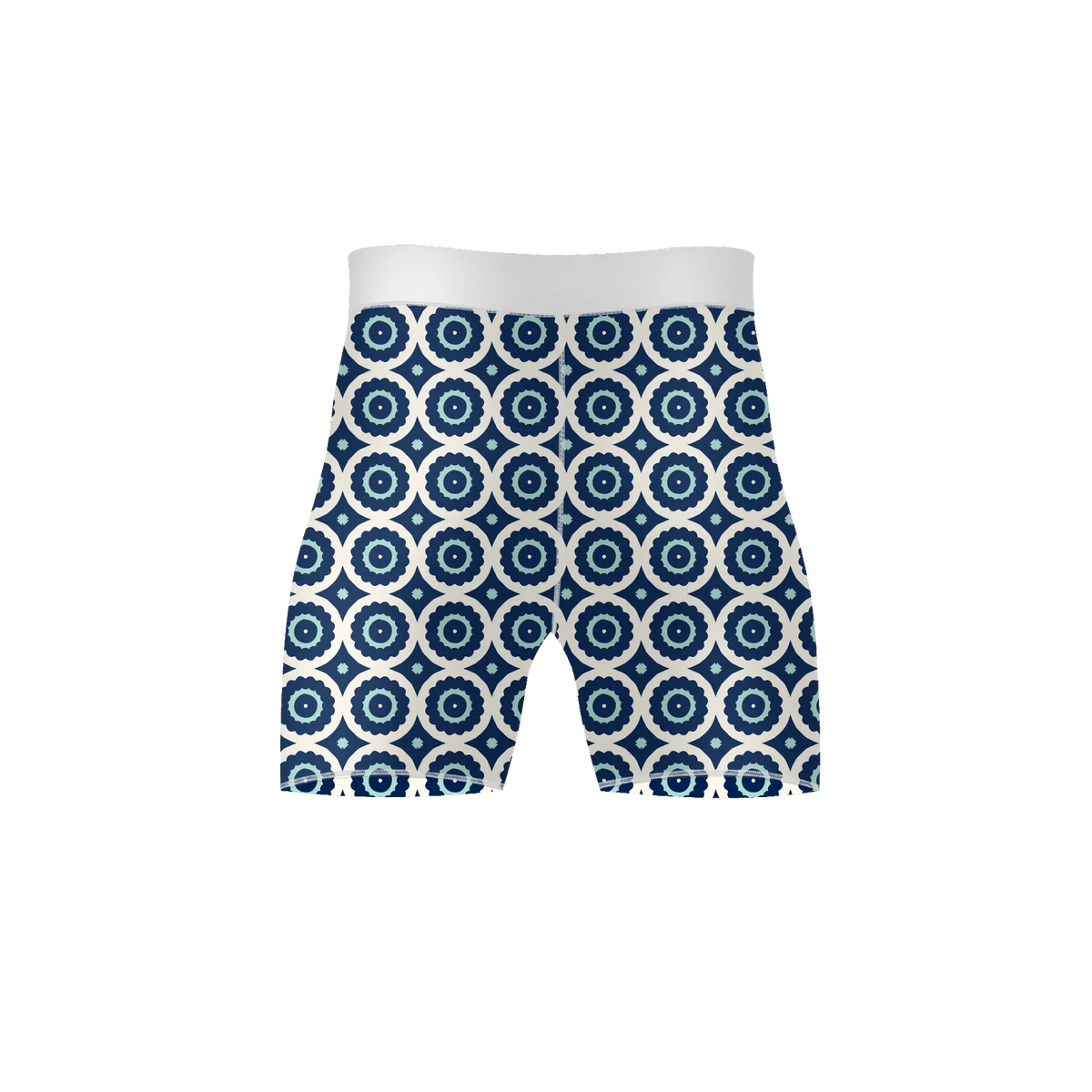 Cerulean Bloom – Premium BJJ Rash Guard Compression Shorts for Men & Women