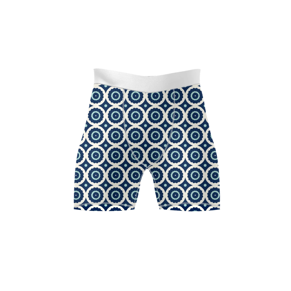 Cerulean Bloom – Premium BJJ Rash Guard Compression Shorts for Men & Women
