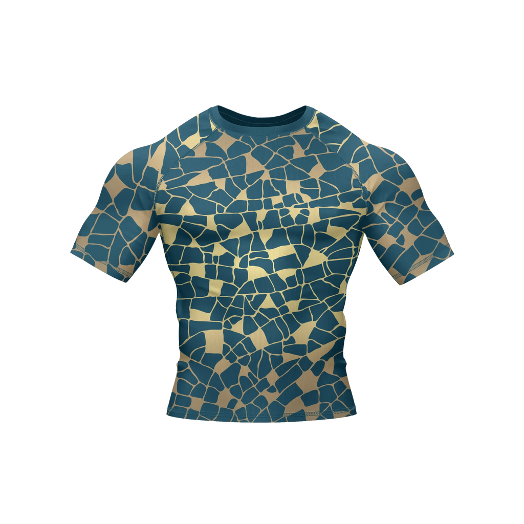 Cerulean Fractals - Premium BJJ Rash Guard / Compression Top for Men/Women