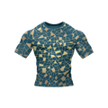 Cerulean Fractals - Premium BJJ Rash Guard / Compression Top for Men/Women