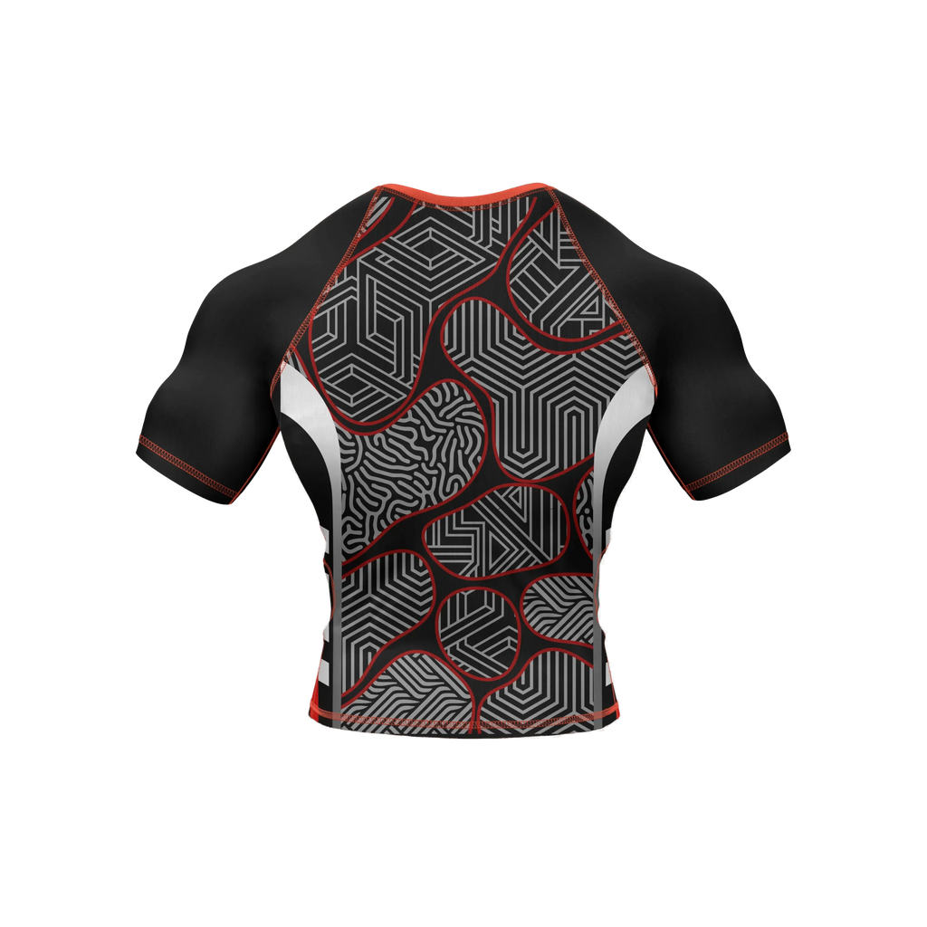 Cipher Realm - Premium BJJ Rash Guard / Compression Top for Men/Women