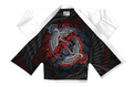 White BJJ Gi with pearl weave jacket and reinforced ripstop pants
