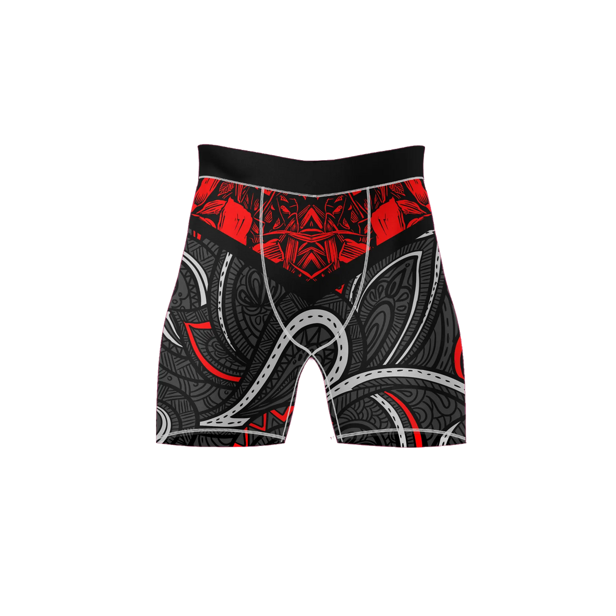 Crimson Bloom Tactical – Premium BJJ Rash Guard Compression Shorts for Men & Women