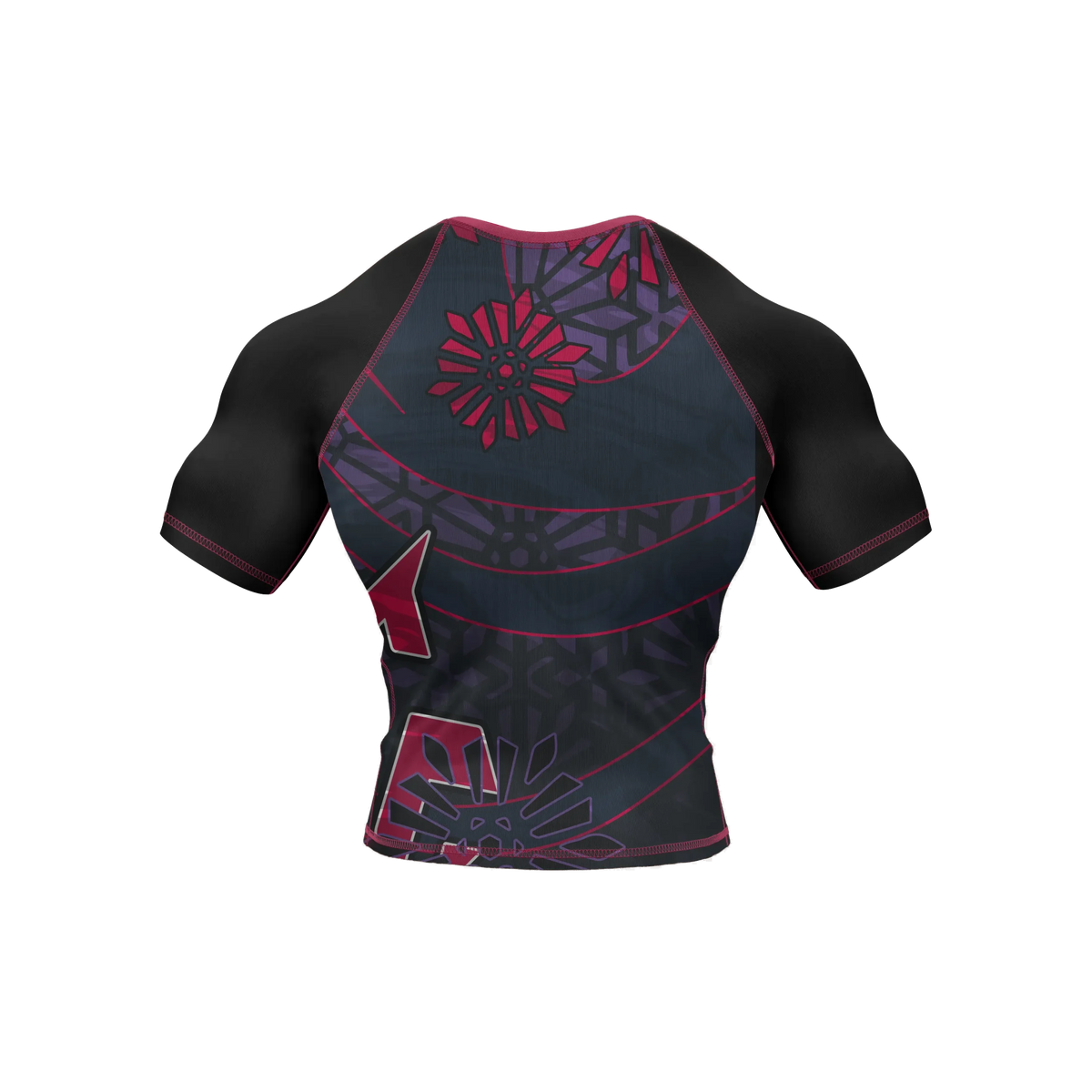 Crimson Cipher - Premium BJJ Rash Guard / Compression Top for Men/Women