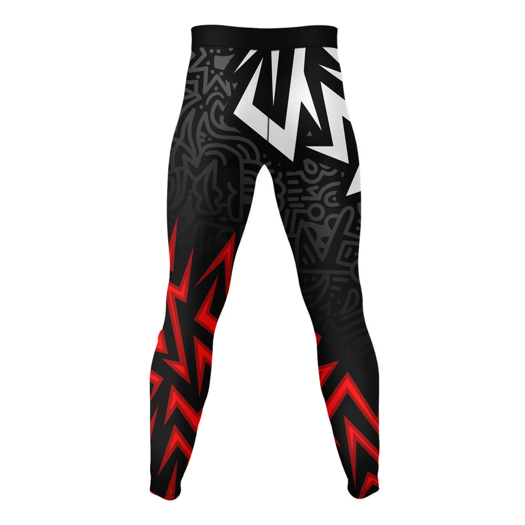 Crimson Echo – Premium BJJ Rash Guard Compression Pants/Spats/Leggings for Men & Women
