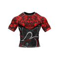 Crimson Heritage - Premium BJJ Rash Guard / Compression Top for Men/Women