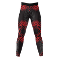 Crimson Nexus – Premium BJJ Rash Guard Compression Pants/Spats/Leggings for Men & Women