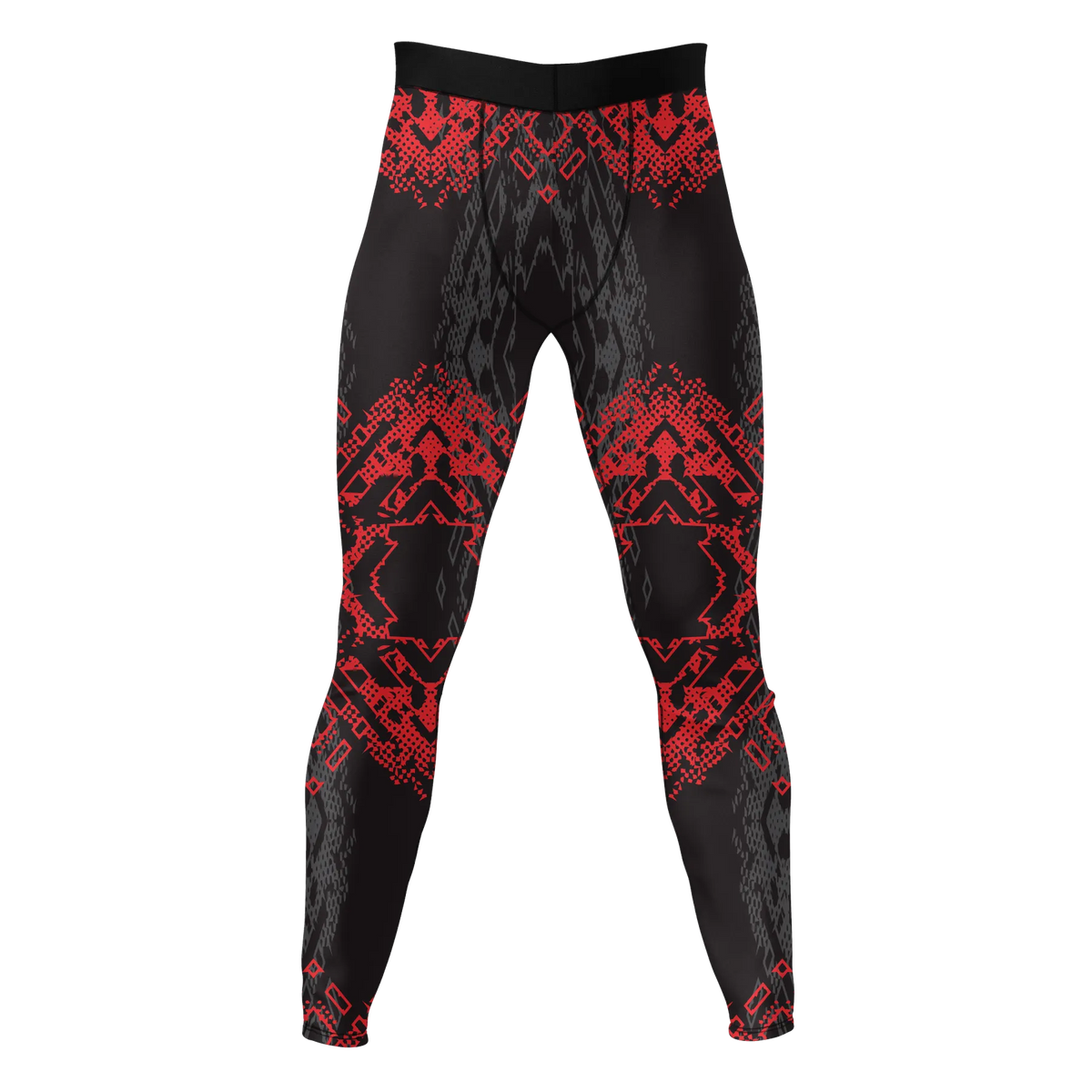 Crimson Nexus – Premium BJJ Rash Guard Compression Pants/Spats/Leggings for Men & Women
