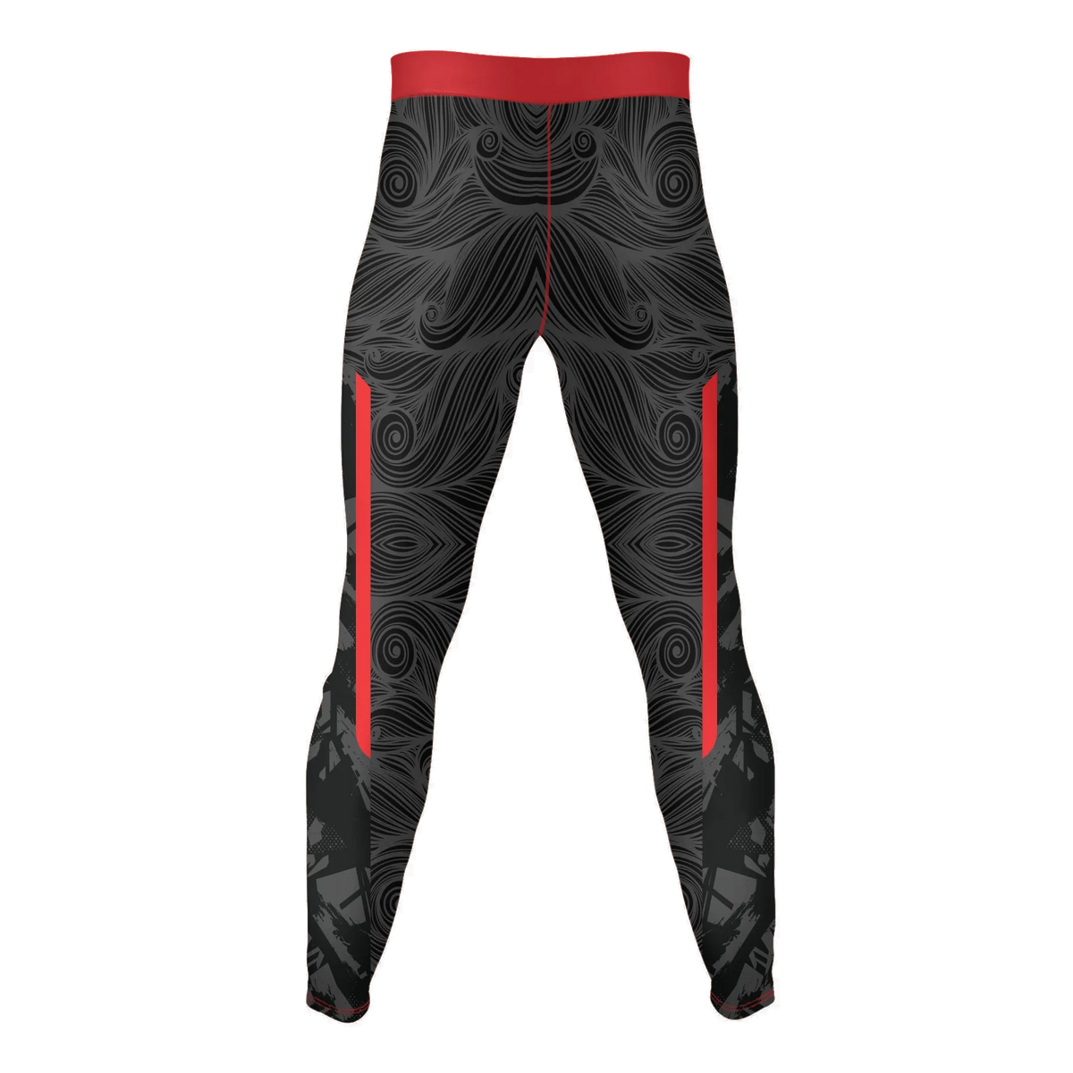 Crimson Rift – Premium BJJ Rash Guard Compression Pants/Spats/Leggings for Men & Women