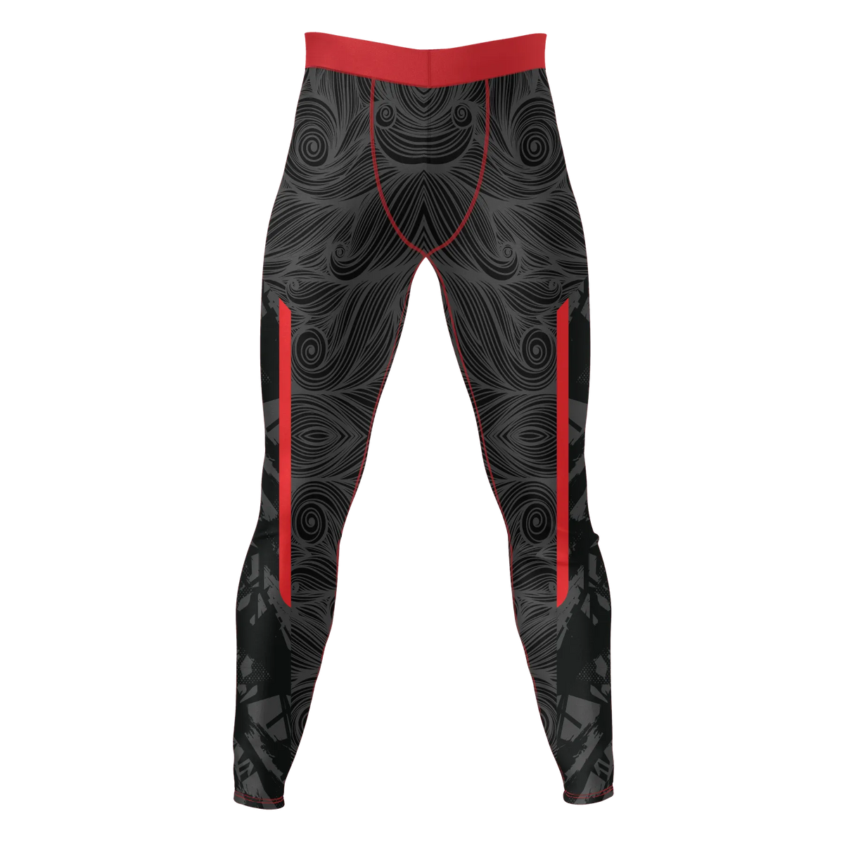 Crimson Rift – Premium BJJ Rash Guard Compression Pants/Spats/Leggings for Men & Women