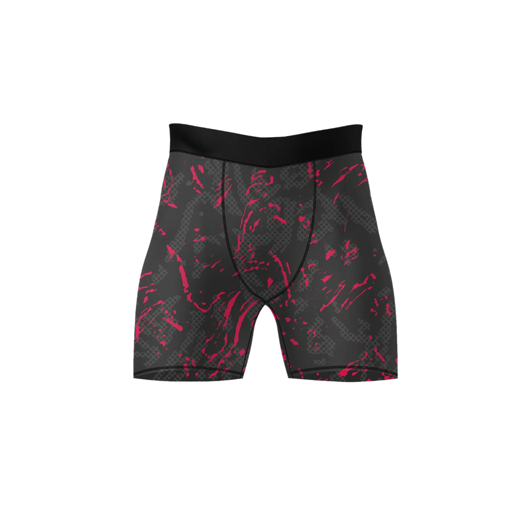 Crimson Shard Tactical Briefs – Premium BJJ Rash Guard Compression Shorts for Men & Women