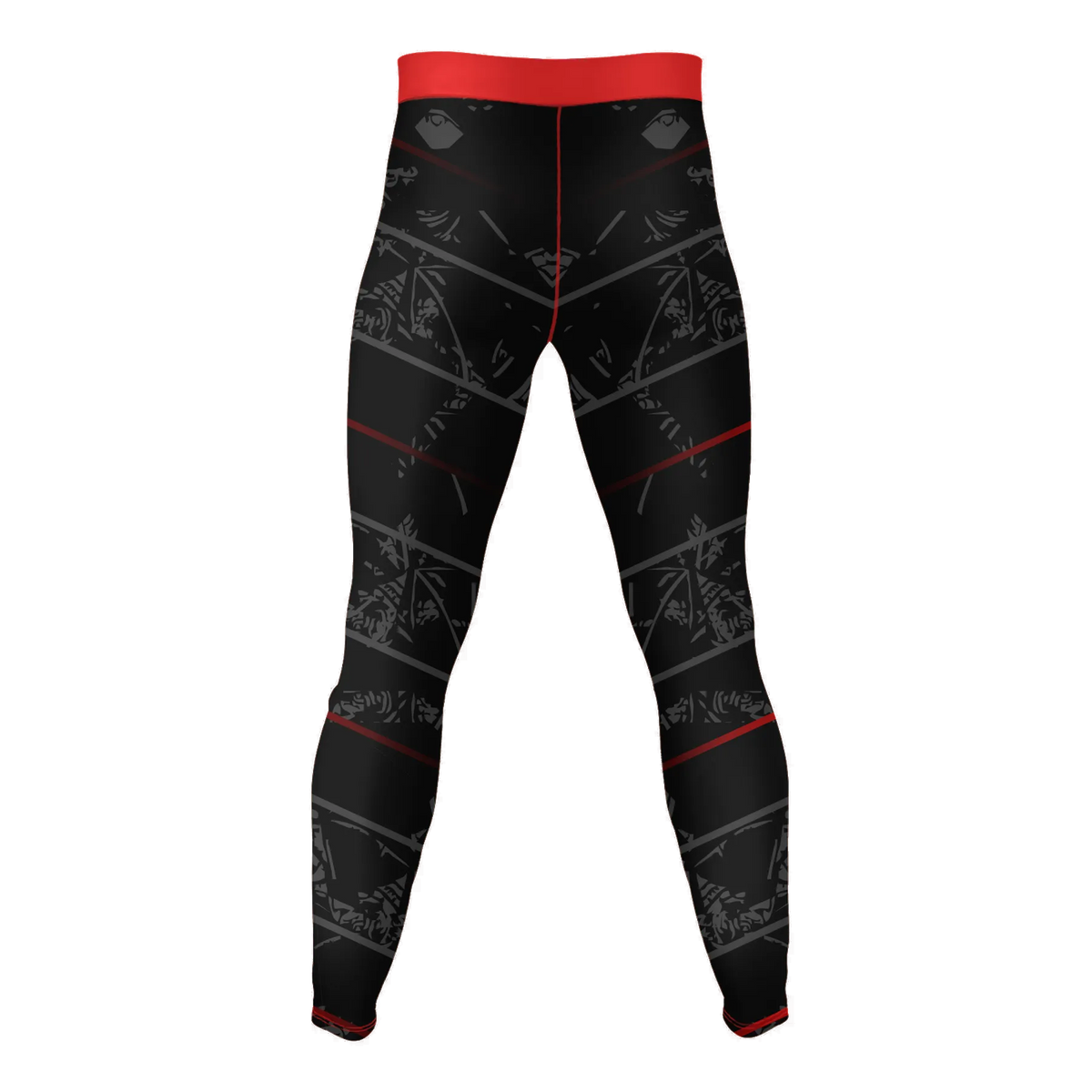 Crimson Shard – Premium BJJ Rash Guard Compression Pants/Spats/Leggings for Men & Women