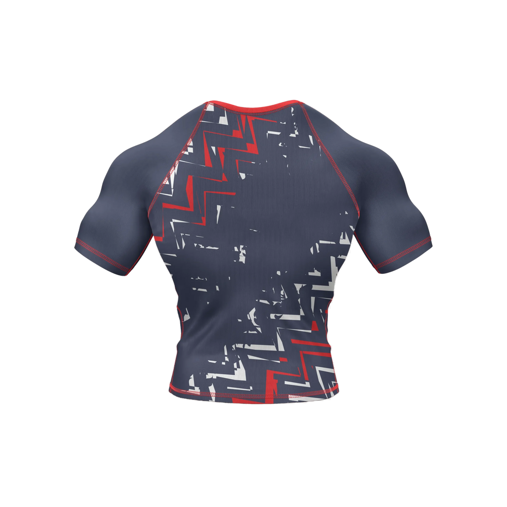 Crimson Surge - Premium BJJ Rash Guard / Compression Top for Men/Women
