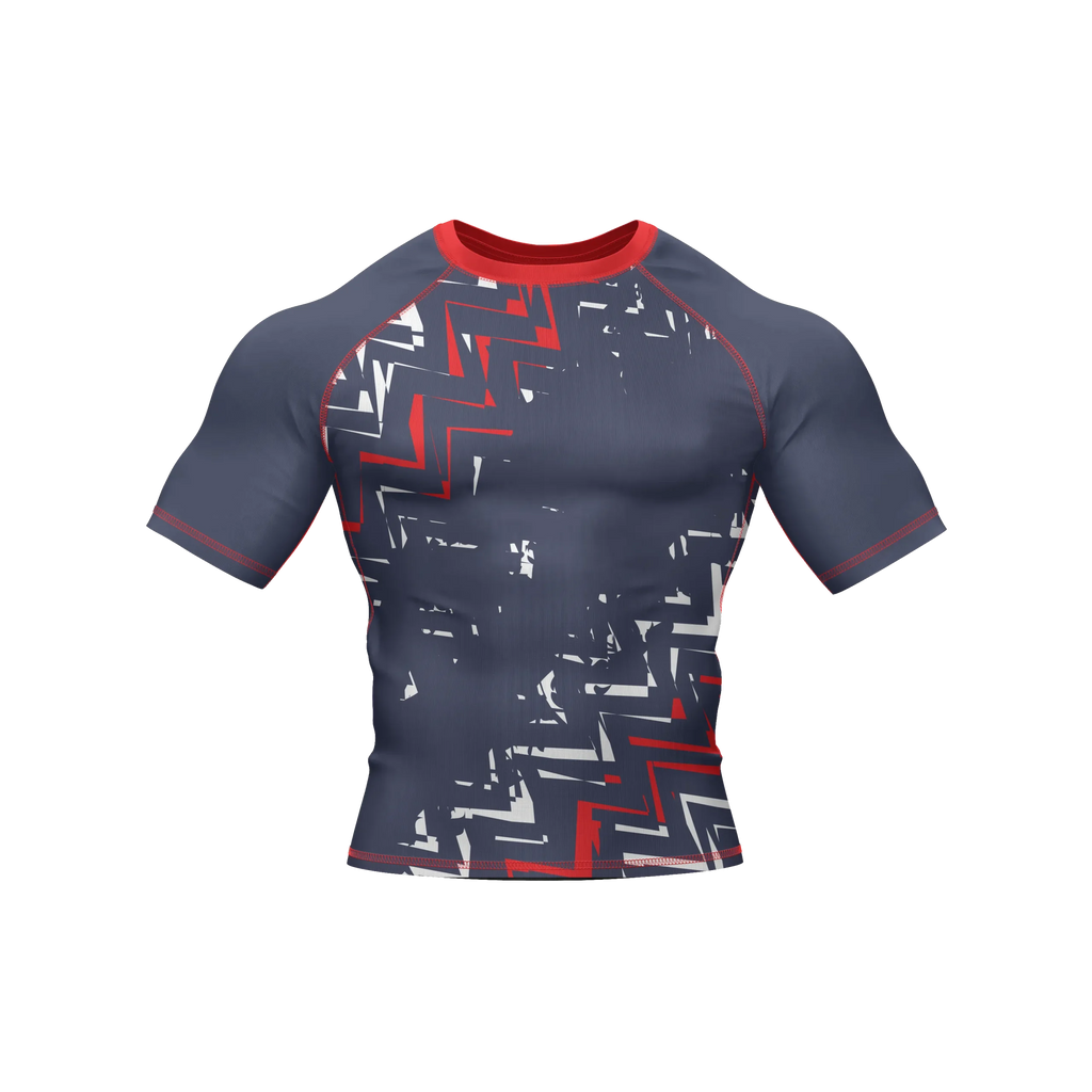 Crimson Surge - Premium BJJ Rash Guard / Compression Top for Men/Women