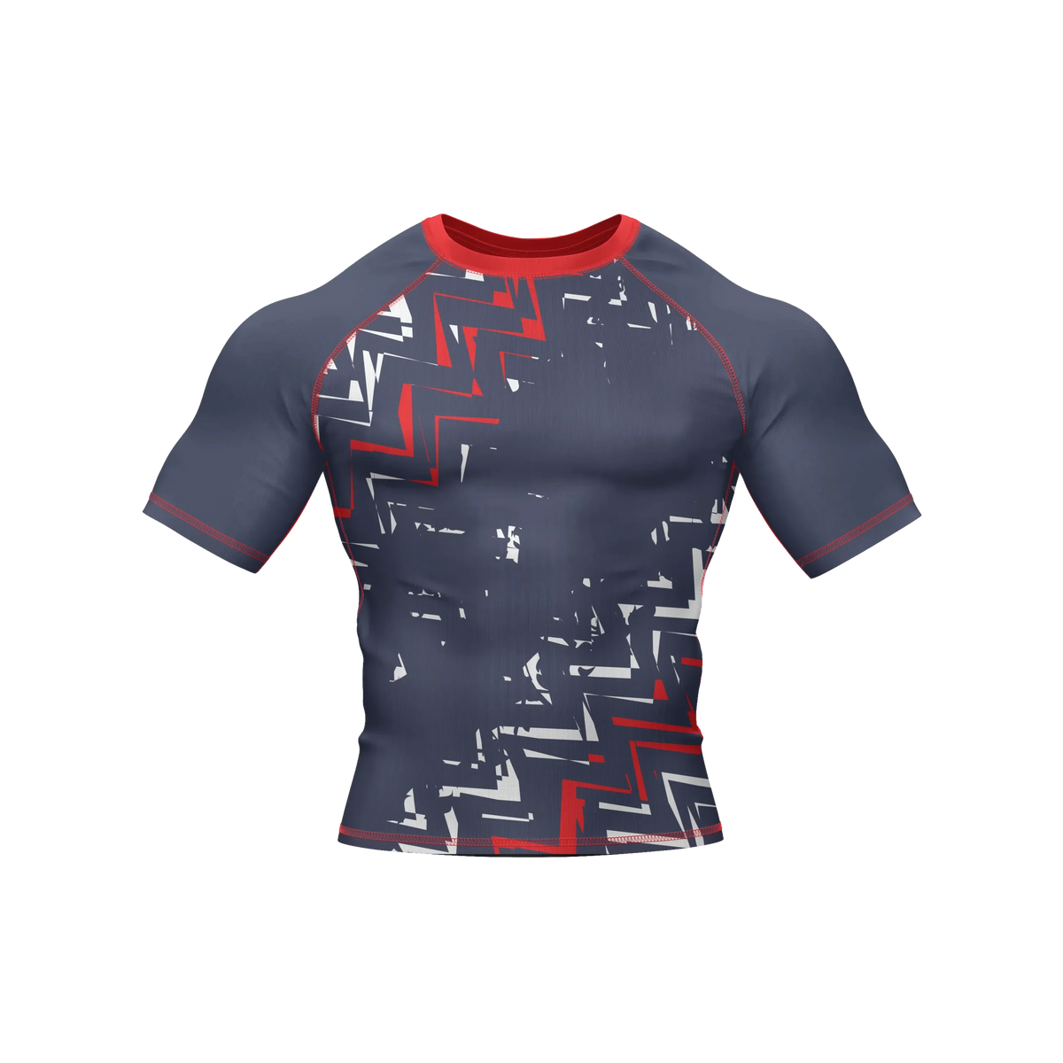 Crimson Surge - Premium BJJ Rash Guard / Compression Top for Men/Women