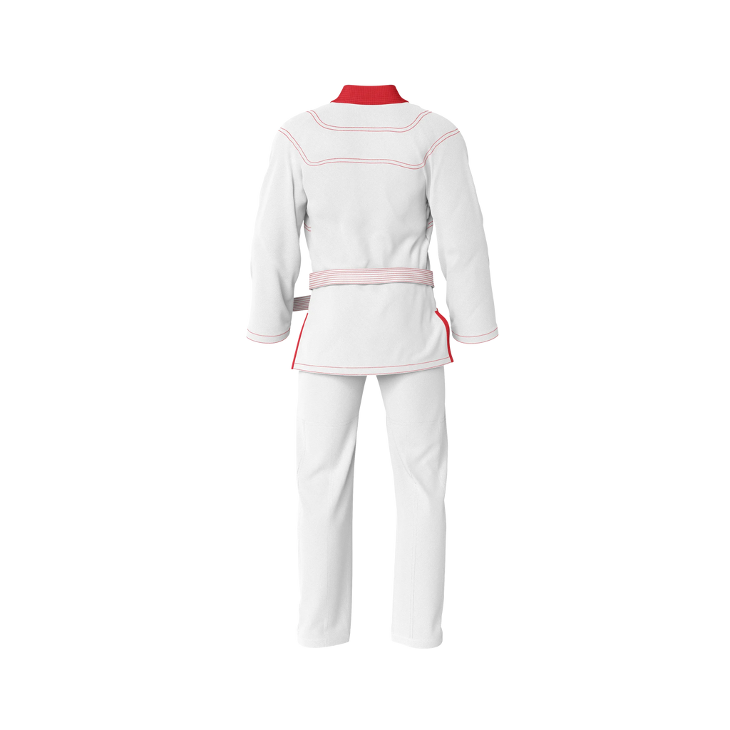 White Crimson Tiger BJJ GI - Sublimation Brazilian Jiu Jitsu Gi - Premium Elite Series
