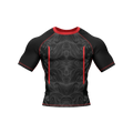 Crimson Velocity - Premium BJJ Rash Guard / Compression Top for Men/Women