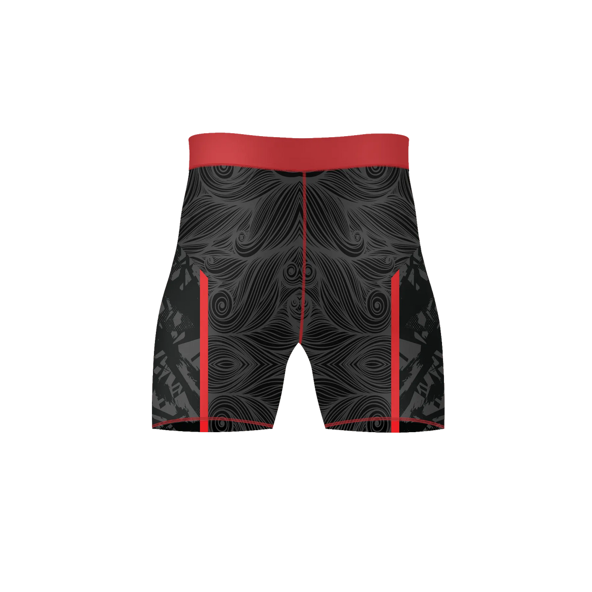 Crimson Vortex Tactical Briefs – Premium BJJ Rash Guard Compression Shorts for Men & Women