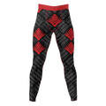 Crimson Vortex – Premium BJJ Rash Guard Compression Pants/Spats/Leggings for Men & Women