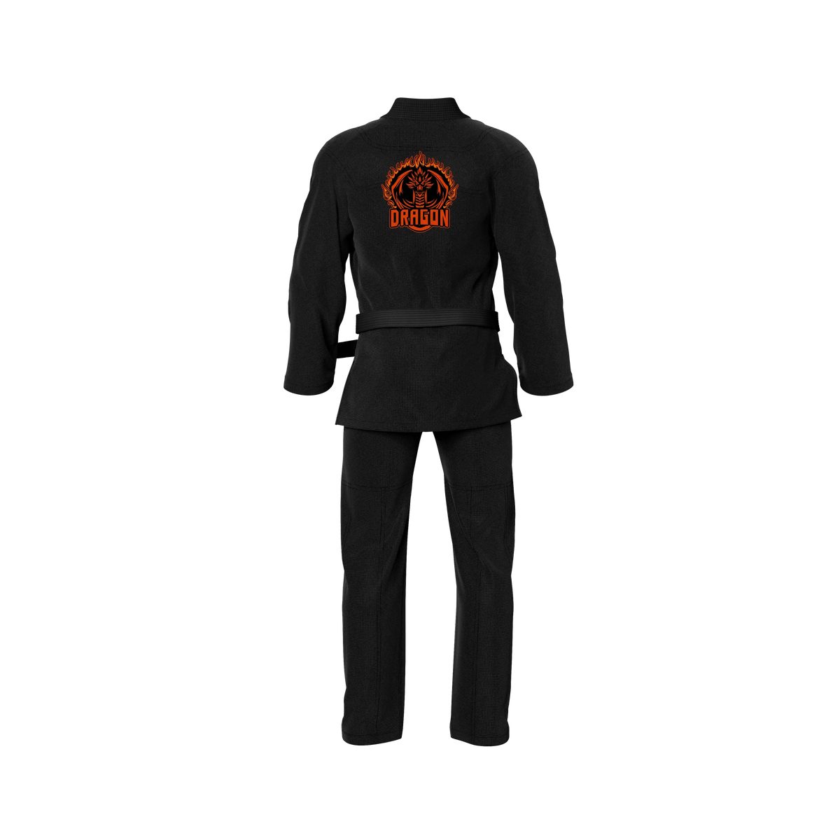 Dragon Fire Sublimation Black Brazilian Jiu Jitsu Gi - Premium Summit Series (BJJ GI)