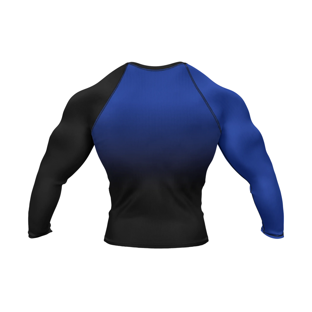 Dragon Ranked Blue - Premium BJJ Rash Guard / Compression Top for Men/Women