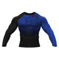 Dragon Ranked Blue - Premium BJJ Rash Guard / Compression Top for Men/Women