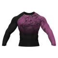 Dragon Ranked Purple - Premium BJJ Rash Guard / Compression Top for Men/Women