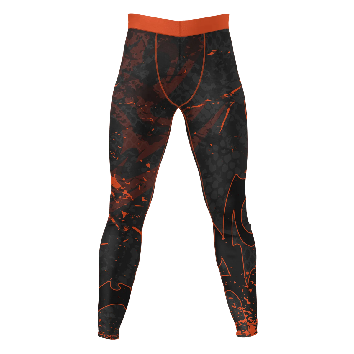 Ember Veil – Premium BJJ Rash Guard Compression Pants/Spats/Leggings for Men & Women