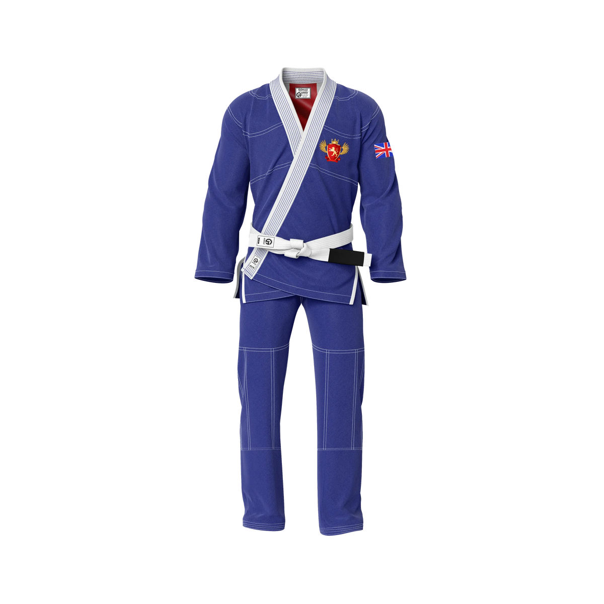 England Blue Sublimation Brazilian Jiu Jitsu Gi - Patriotic Series - Flagwave (BJJ GI)