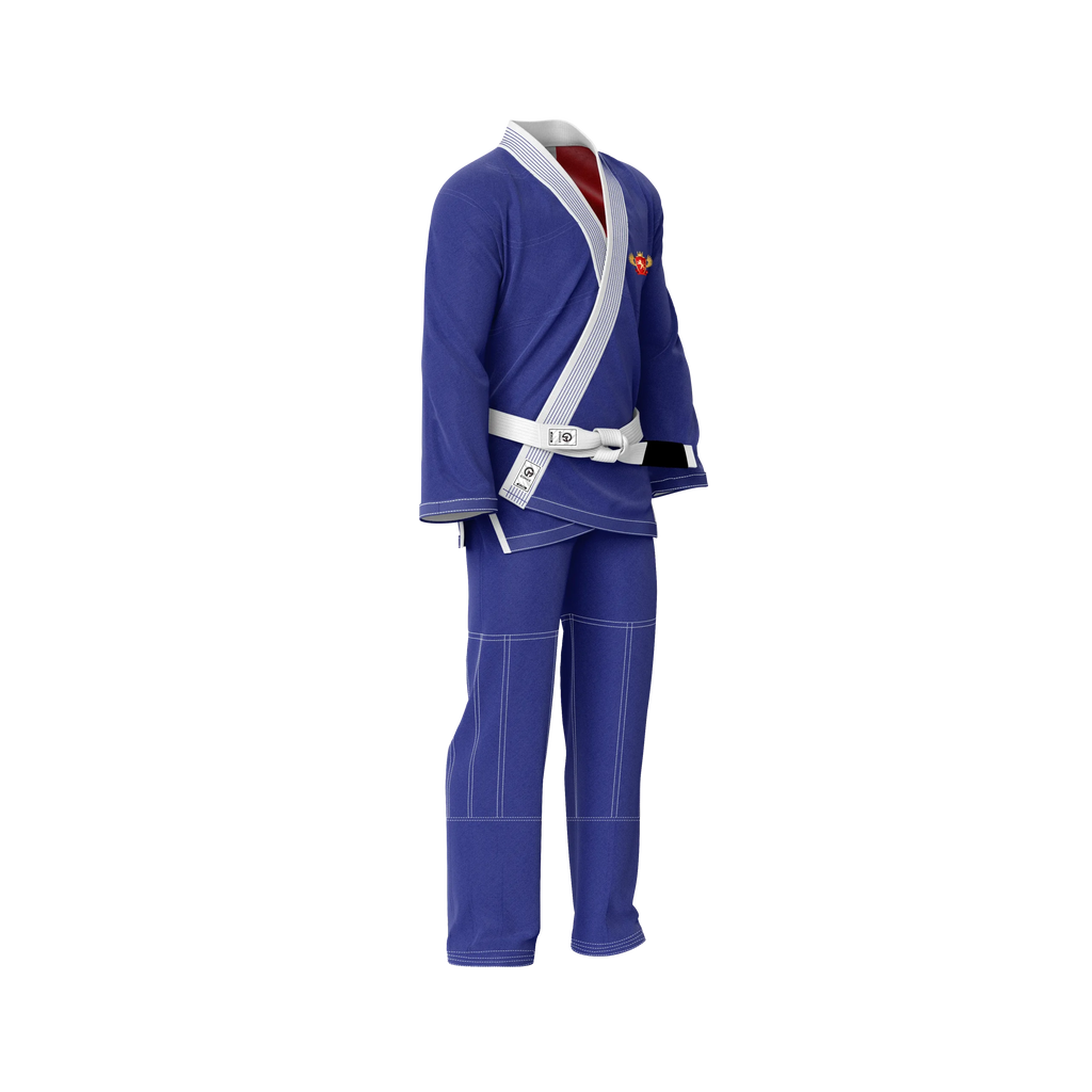 England Blue Sublimation Brazilian Jiu Jitsu Gi - Patriotic Series - Flagwave (BJJ GI)