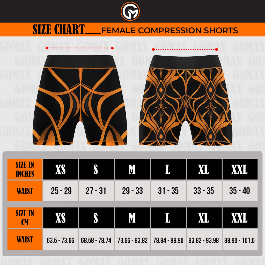 Women Custom Compression Shorts (Full Print)