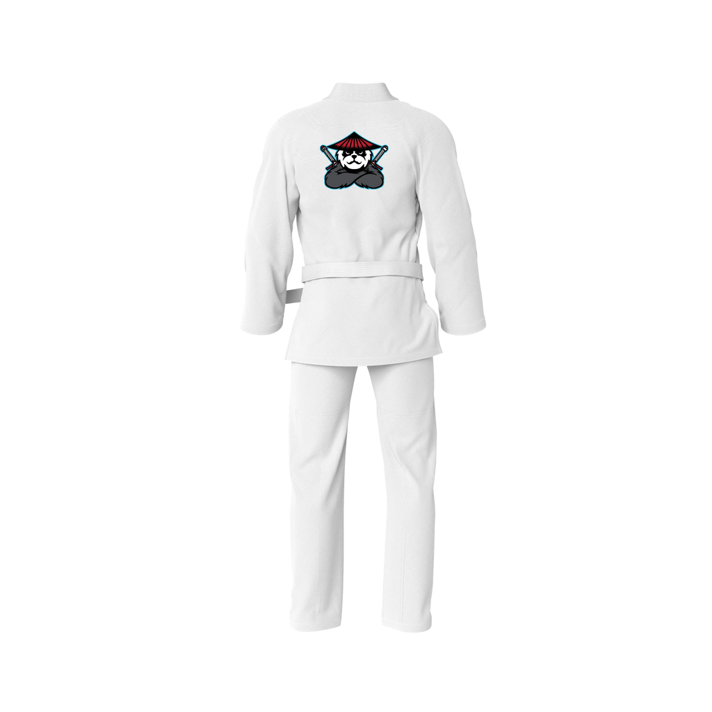 White Fighter Panda Sublimation Brazilian Jiu Jitsu Gi - Premium Summit Series (BJJ GI)