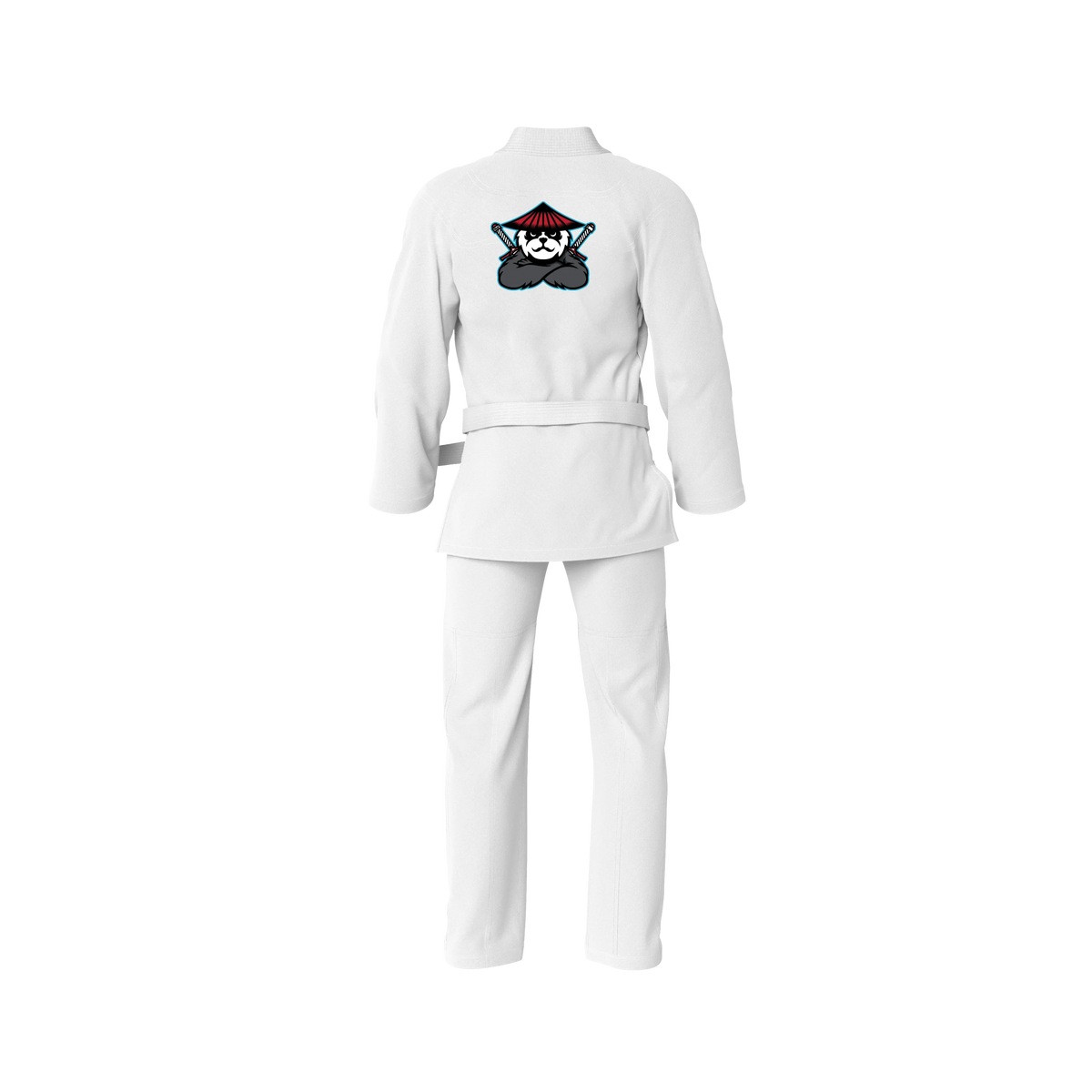 White Fighter Panda Sublimation Brazilian Jiu Jitsu Gi - Premium Summit Series (BJJ GI)
