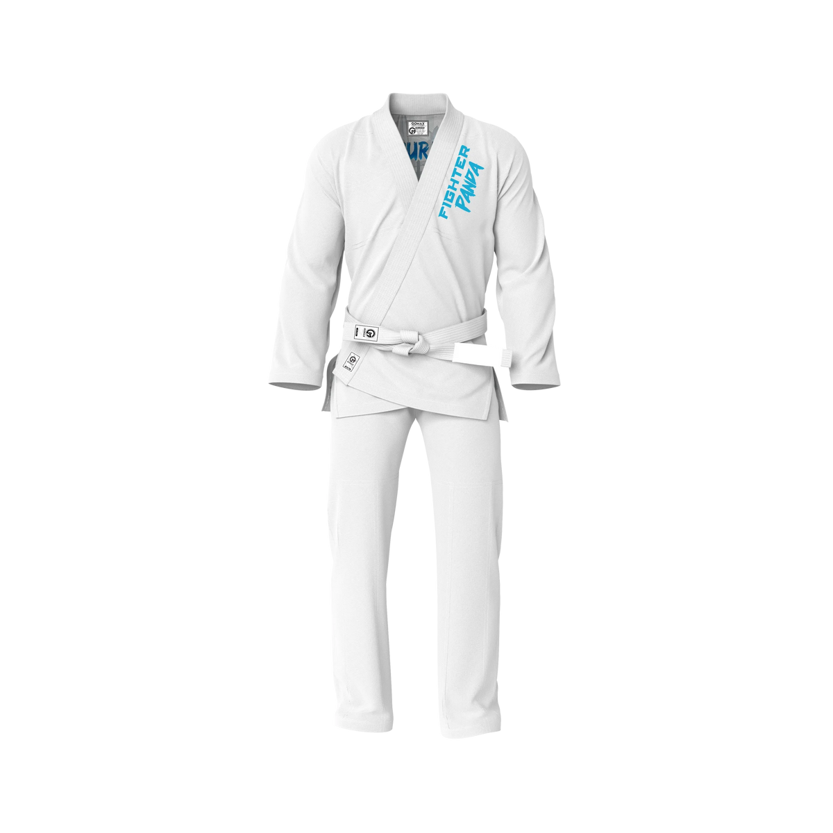 White Fighter Panda Sublimation Brazilian Jiu Jitsu Gi - Premium Summit Series (BJJ GI)